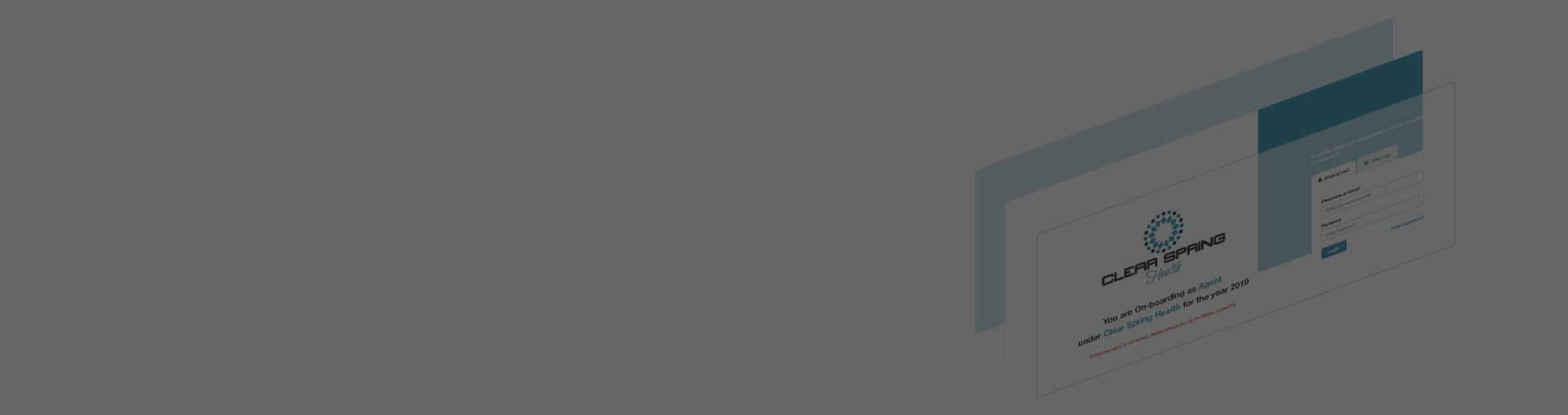 Piesoft. Clear Spring Health Onboarding: UI redesign